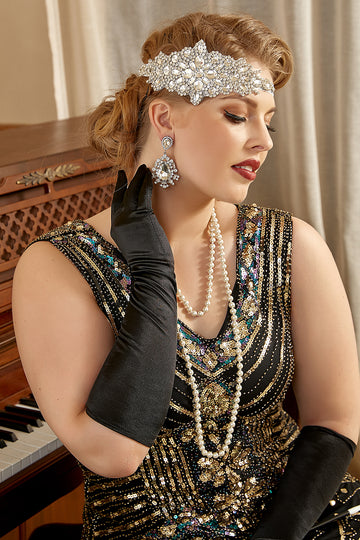 Headpiece Drop Earrings Five Pieces 1920s Party Accessories Set